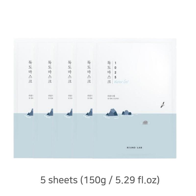 ROUND LAB 1025 Dokdo Water Gel Mask 1 Sheet / 5 Sheets / 10 Sheets
