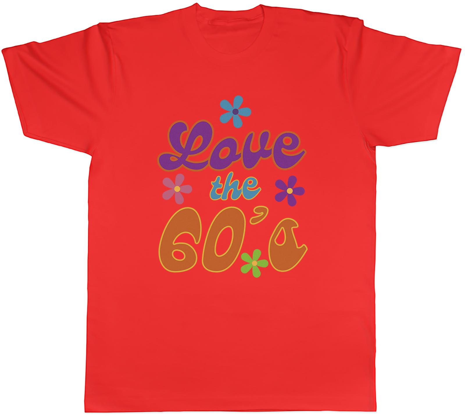 Love the 60s Unisexs TShirt Hippie Culture Music Tee Gift S