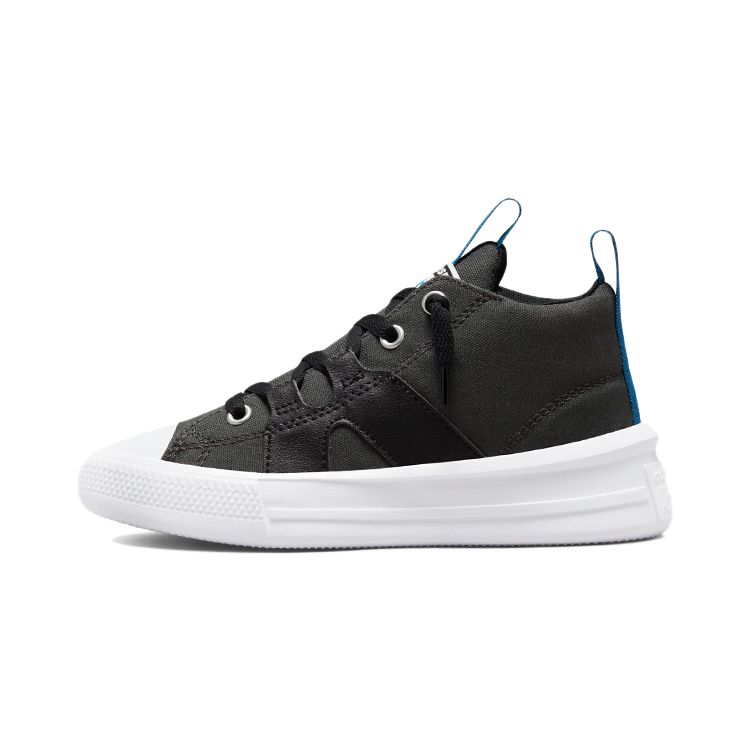 Converse Chuck Taylor All Star Ultra Easy-On Mid-Top Kids Canvas Shoes Graphite Black Kids Sneakers 372836C