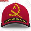Angola Baseball Cap Free 3D Custom Made Name Number Team Logo Ao Hat Ago Country Travel Portuguese Nation Angolan Flag Headgear