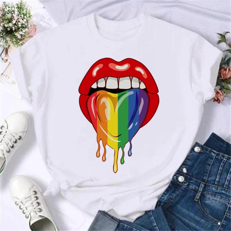 Summer New Fashion Graphic Print Lgbt T Shirts Women Funny Tshirts Casual Short Sleeves Tops Tees Female Unsiex Clothes