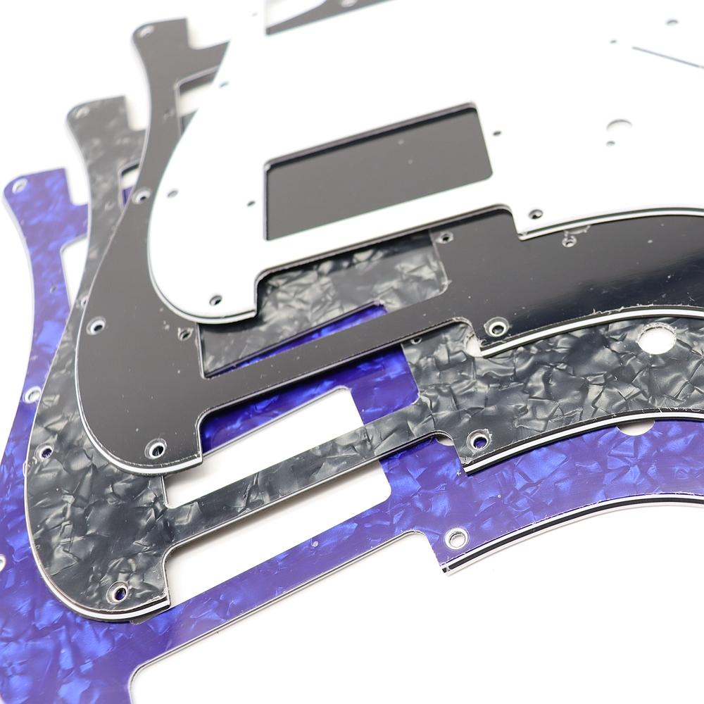 1ks Kytarový pickguard 2 otvory pro potenciometry Hliníkový 11 otvorů HH Pickguard Kryt proti poškrábání Kompatibilní pro kytarové díly stylu ST SQ