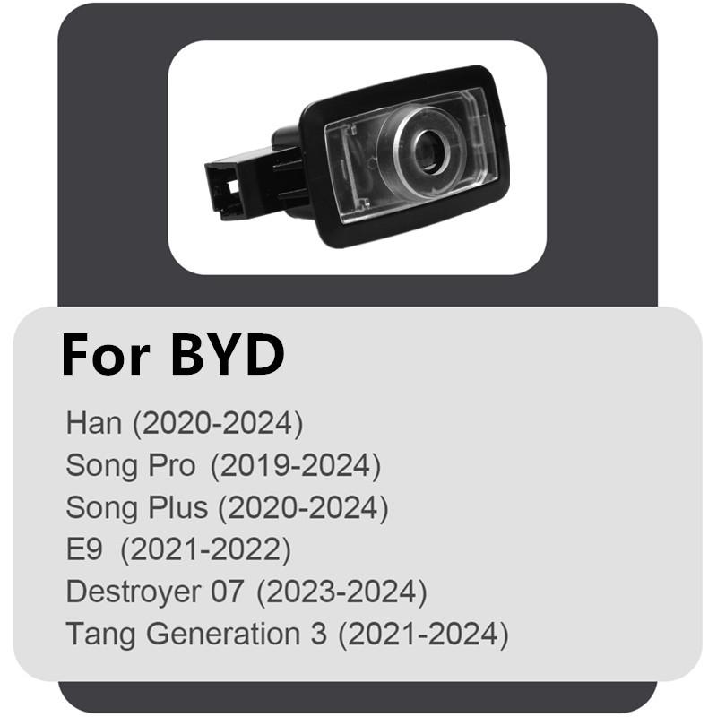 2Pcs LED Car Door Welcome Lights Exit Warning Lights Night Signal Lamps For BYD EV Han DM Song PLUS Qin PRO Seal EA1 2020-2024
