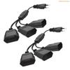 K1AE Power Extension Splitters Cable European Standard Designs Strong EU Power Cable Splitters For Multiple Electronics Use