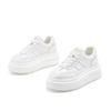 Platform Sole Fashion Sneakers Spring New Lace-up Trend Versatile Leather Women's Shoes Flat White Shoes Women