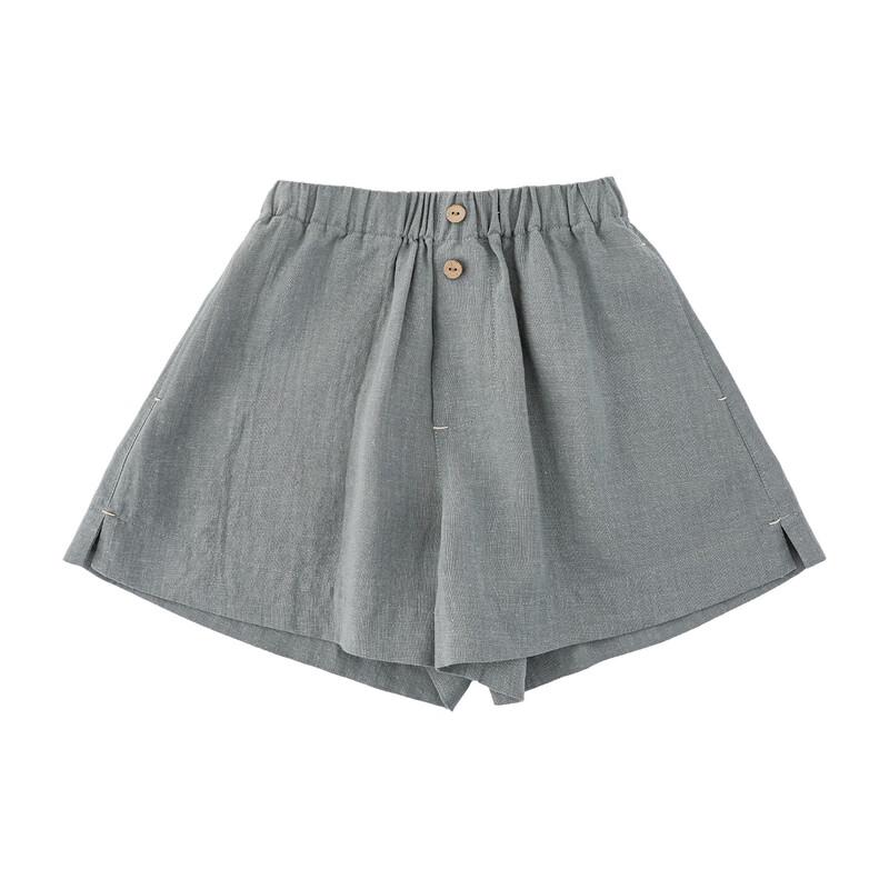Girls Japanese Style Loose Summer Shorts синий