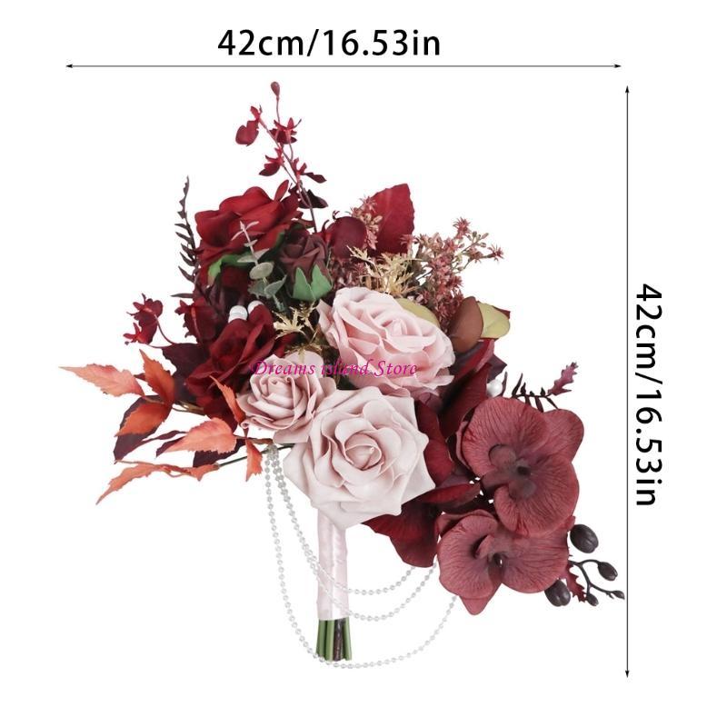 Wedding Bouquets Bridal Bouquets Bridesmaid Bouquets for Wedding Party Ceremony HX6C