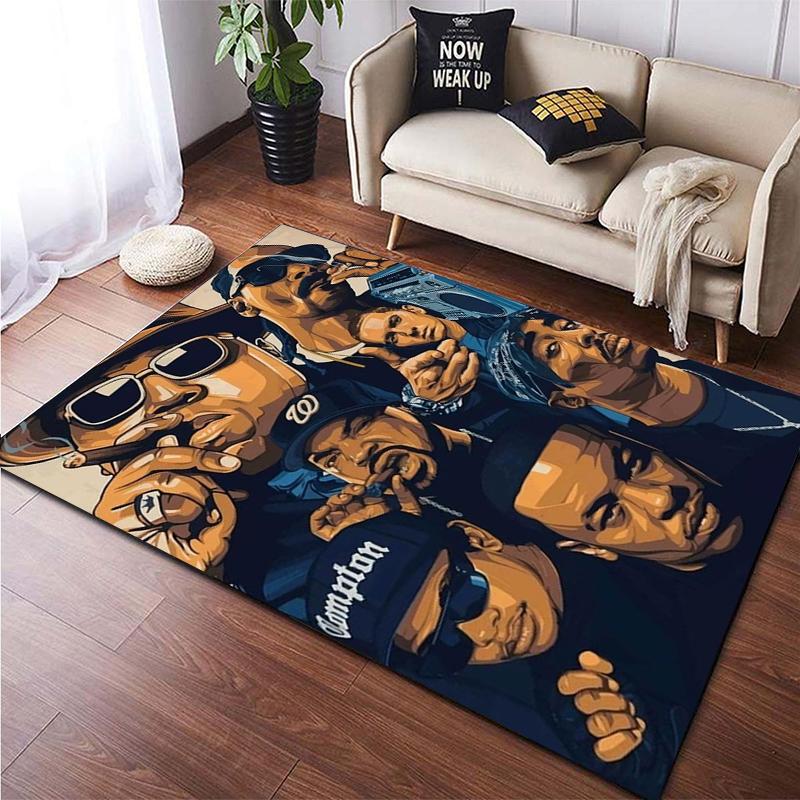 Hip-hop HD Printed  Area Large Rug ,Carpet for Living Room Bedroom Sofa Decoration, Non-slip Floor Mats Dropshipping Alfombras