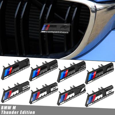 ABS Car Styling Front Grille Emblem M1 M2 M3 M4 M5 M6 M7 M8 X1 X2 X3 X4 X5 X6 X7 Logo Sticker For BMW M Competition Accessories