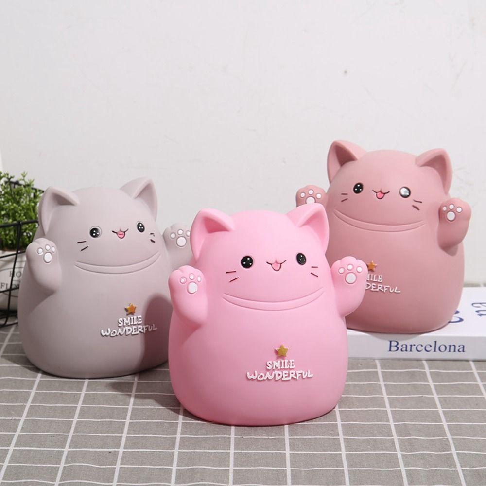 Fall Resistant Cat Piggy Bank Anti-fall Desktop Animal Ornaments Dog Saving Box  Children's Gift