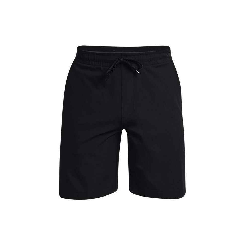Under Armour Solid Logo Drawstring Waist Straight Fit Shorts Summer Men shorts Black 1372547-001