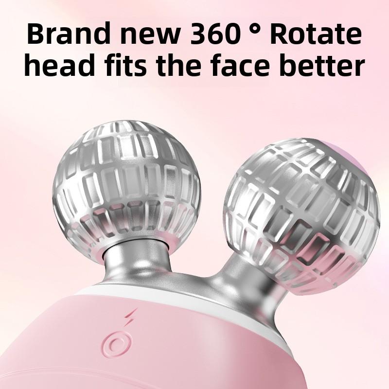 Roller electric silicone facial cleanser for cleaning pores, blackheads, oil lifting, firming, and vibrating facial cleanser