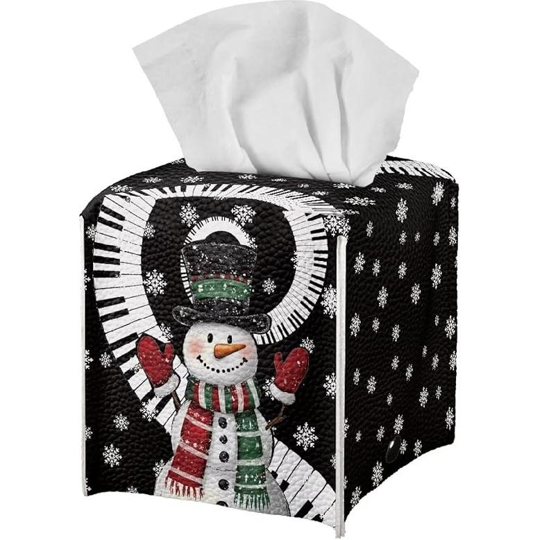 Pumpkin Tissue Box Holder, Home Decor Tissue Napkin Box Covers Farmhouse Decor Holder Paper Organizer for Table,Dresser,Countertop Fall Thanksgiving