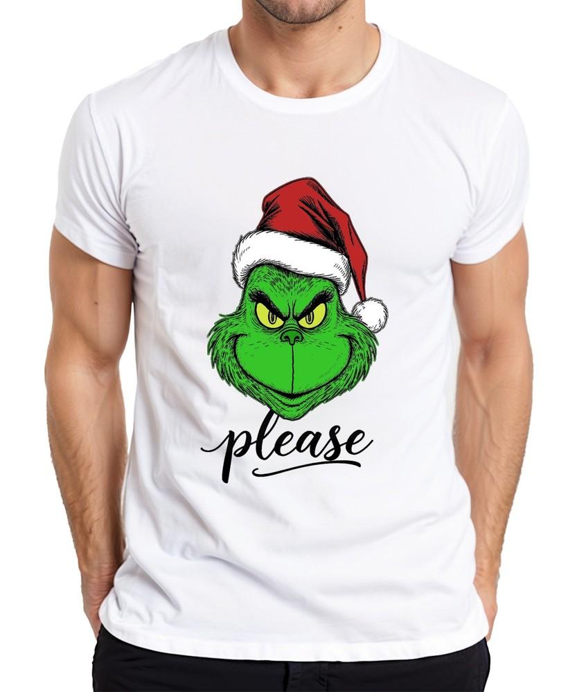 Grinch Please Christmas Gnome Funny Gift Xmas Grinch Unisexs Tshirt