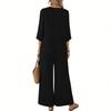 Women's Summer Fashion Casual Top And Pants Set