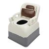 Bedside Commode Chair Strong Load Capacity Anti Slip Soft Padded Triple Sealed Bedside Commode for Toilet Elderly Adults