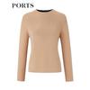 PORTS Women's Autumn/Winter Contrast Knit Top