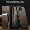 For iPhone 12 mini 5.4 inch Case CASEME 033 Series RFID Blocking Wallet Stand Calf Texture Leather Phone Cover