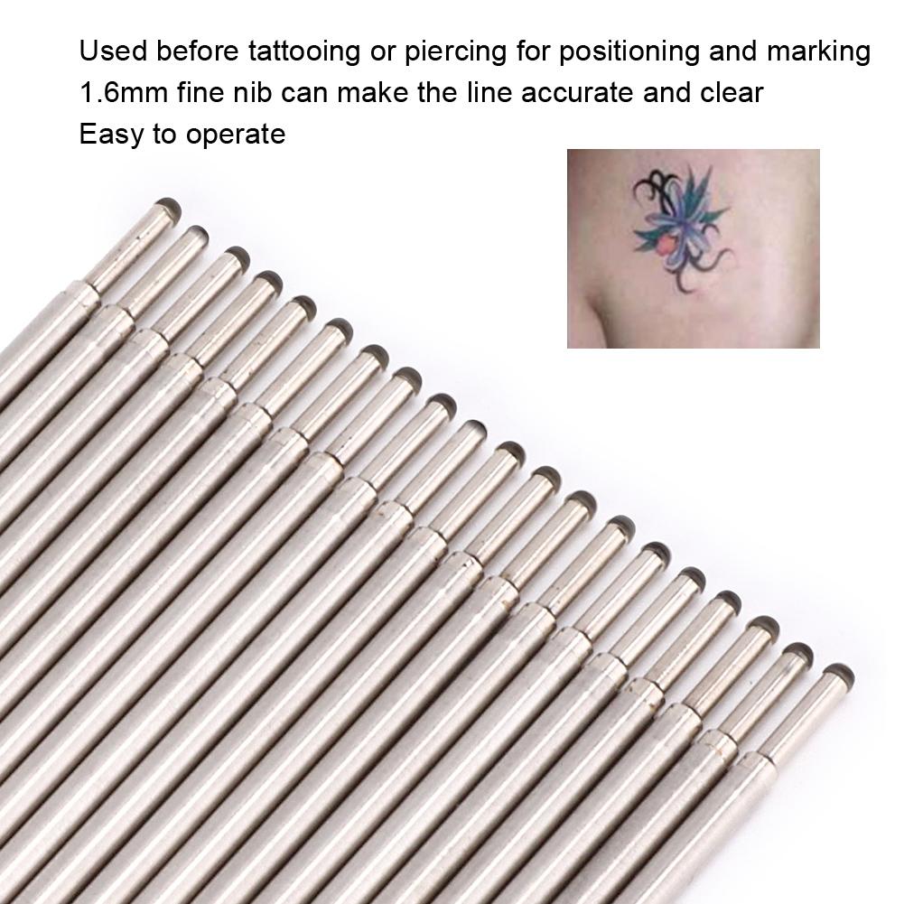 20pcs   Box Tattoo Skin Marker Pen Cores Microblading Marking Pen Refill Accessory