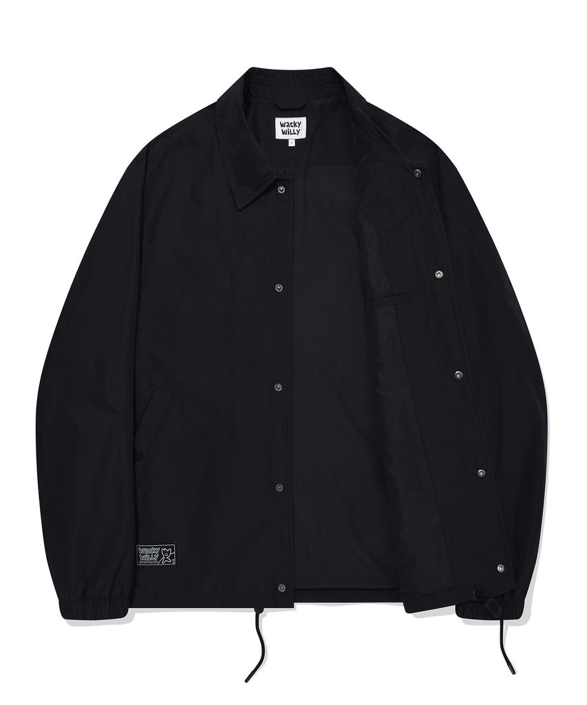 Wacky Willy Typo Coach Jacket Black