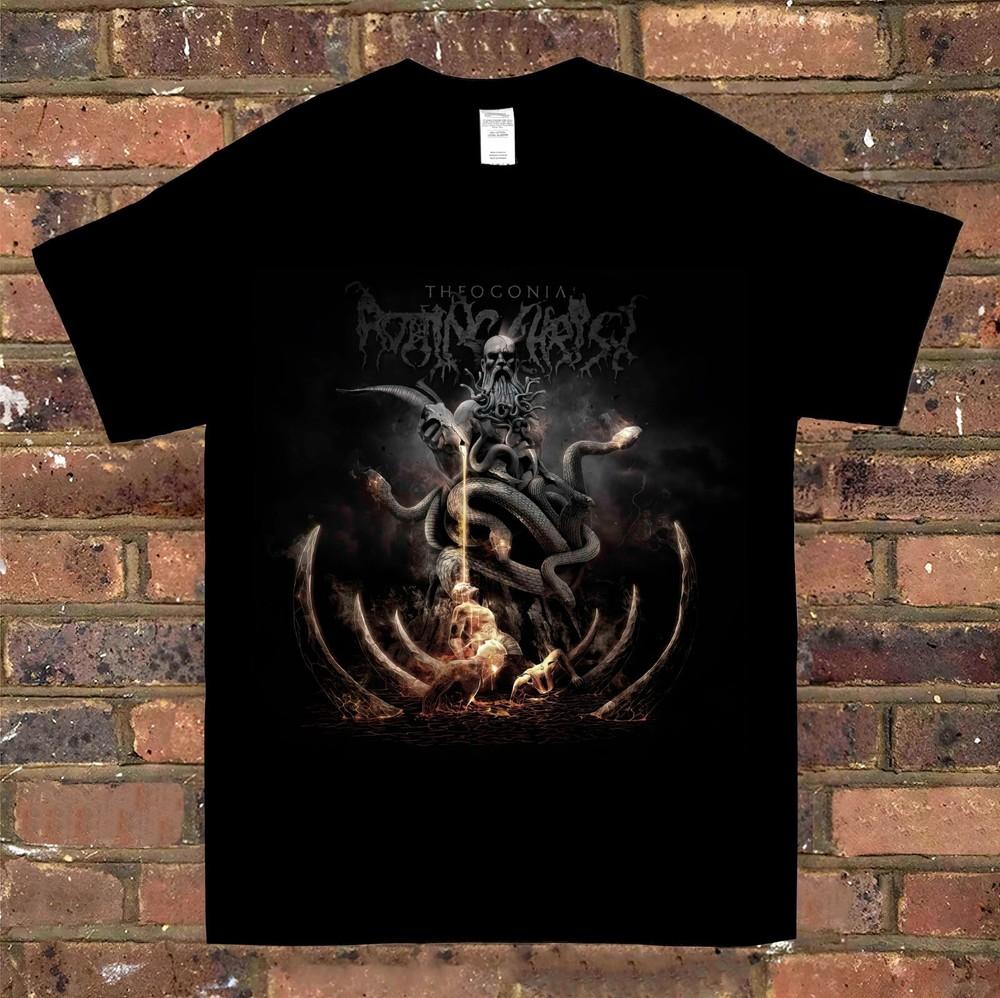 Theogonia Rotting Christ T-Shirt Black Metal Band ROTTING CHRIST Tee L