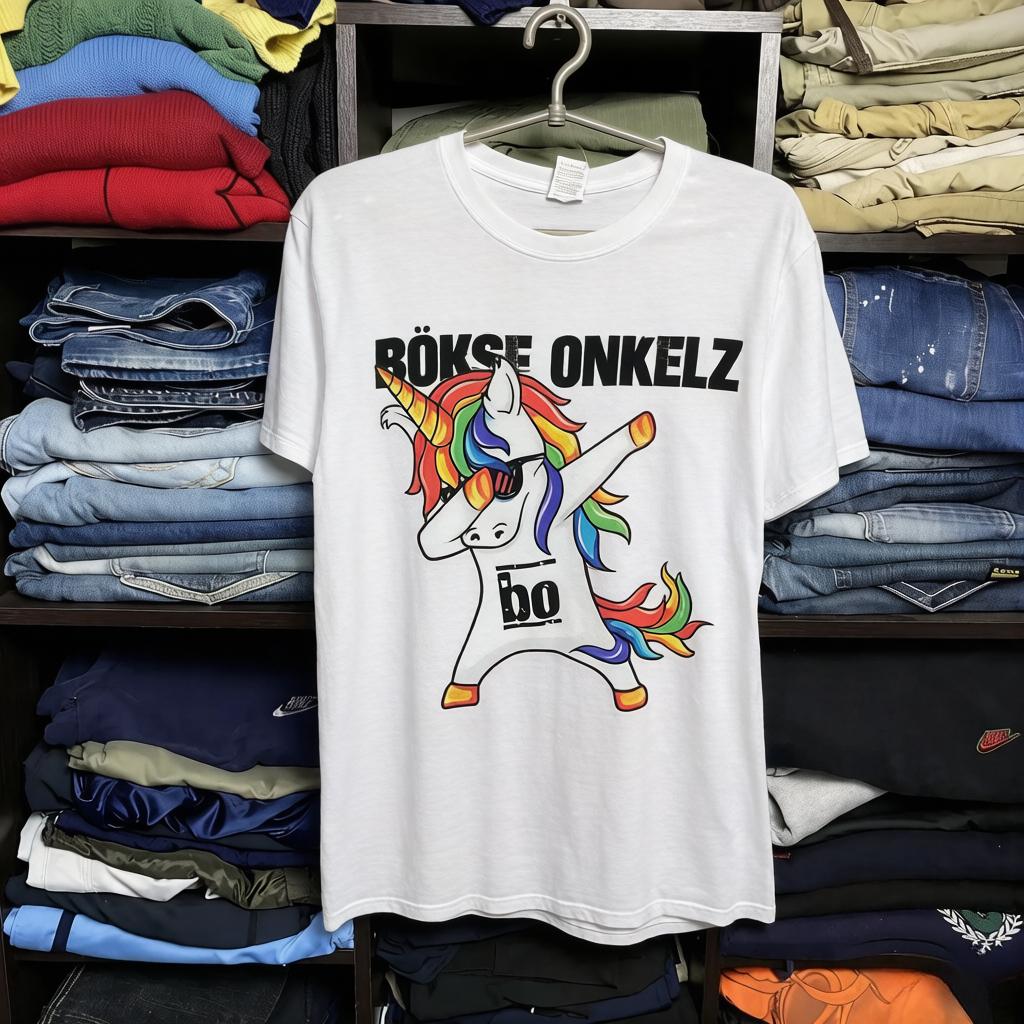 Böhse Onkelz Global Tour Mercah T-shirt Vous Cherchez la Dispute Ger Unisexe Punk Rock Groupe Impression Surdimensionnée Coton Unisexe Femmes T-shirts