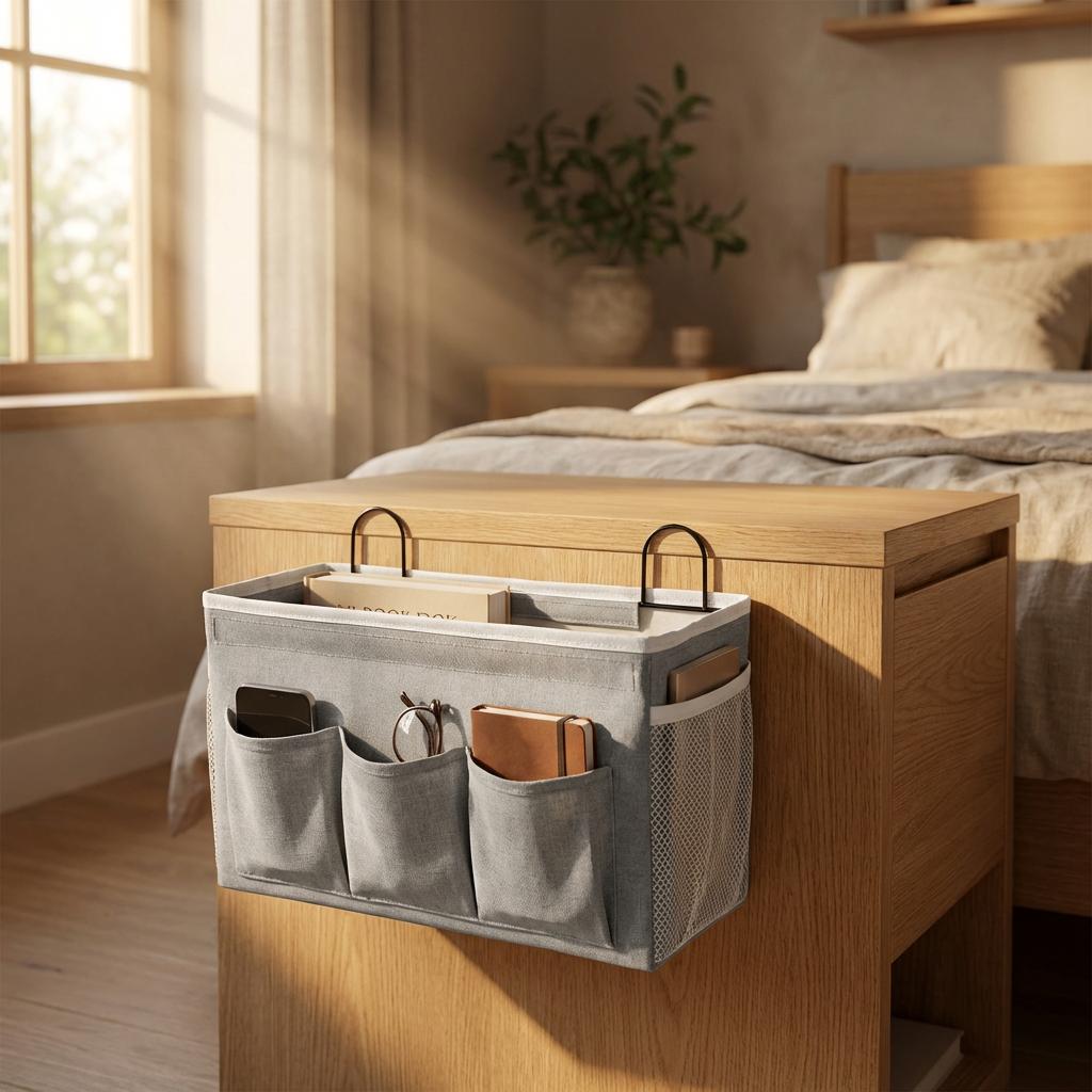 Bedroom bedside Hanging Bag Storage Basket Miscellaneous Basket Bedside Storage Artifact or Miscellaneous Items