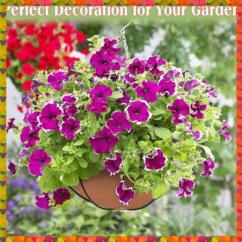 Promotion! 3PCS Landscape Felt Hanging Basket Liners For Indoor And Outdoor Flower Arrangements - Round Planter Inserts