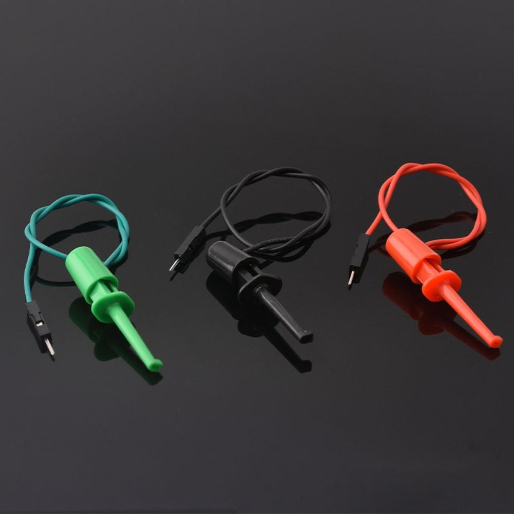 3pcs/set Precision Electrical Hook Test Clip Male Head DuPont Line Transistor Tester Repair