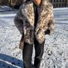 European and American autumn and winter imitation fur short women's jacket jacket leopard print artificial fur coat