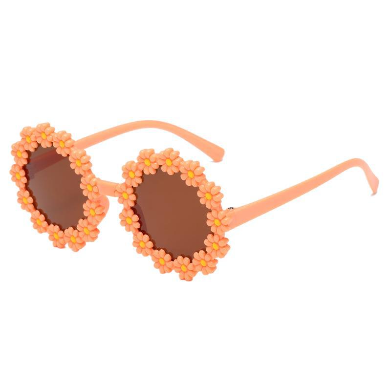 Children Parent-Child Adult Sunglasses Girls Little Daisies Flower Beach Sunscreen Photo Sunglasses Baby Styling Glasses