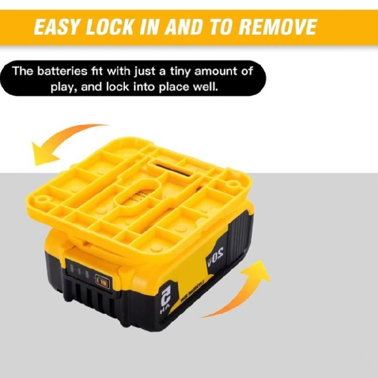 Practical Battery Holders Featuring Solid Construction for Reliable 18V/20V Battery Organization Wall or Benches Mount