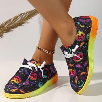 Flats Women Sport Shoes Fashion Print Random Casual Cozy Walking Sneakers