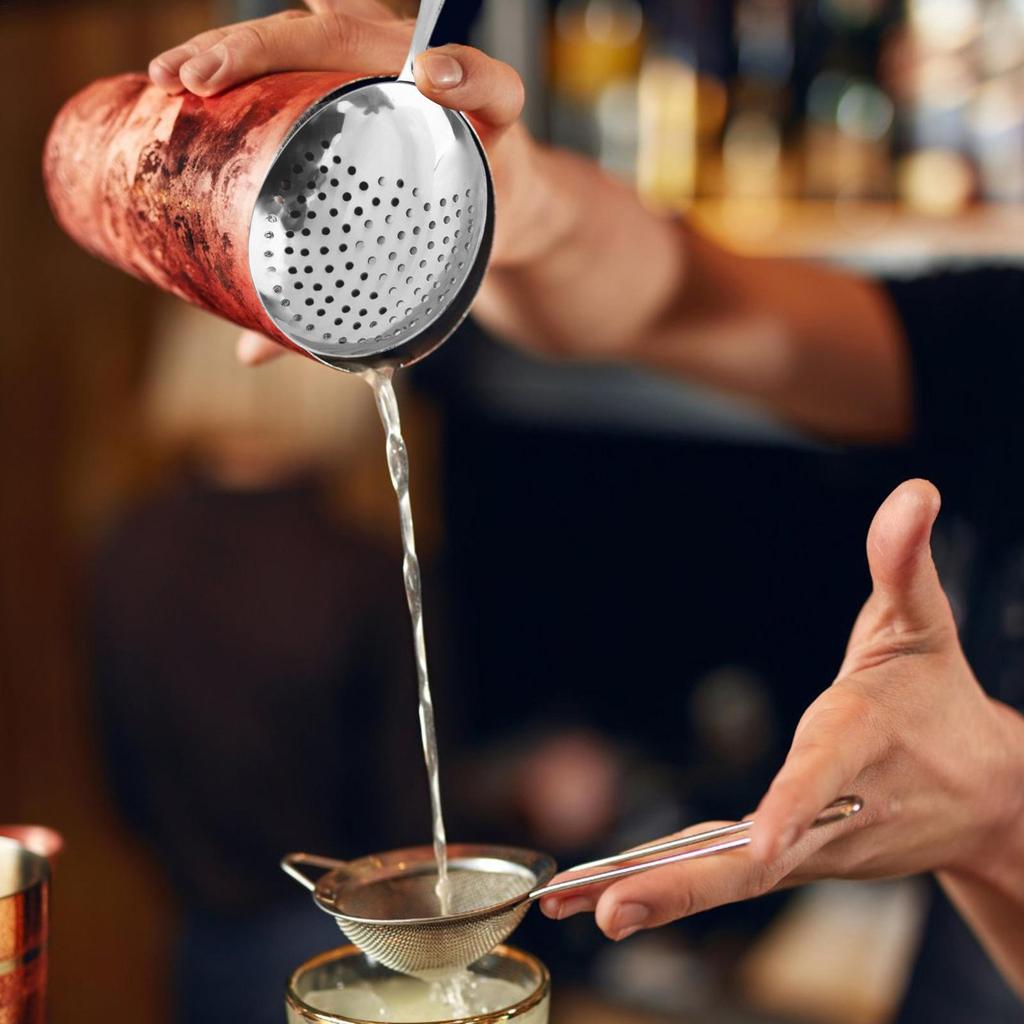 Strainer For Bartending Stainless Steel Spoon Professional Drink Sieve For Home Making Beverage Preparation Shaker Mixing Glass