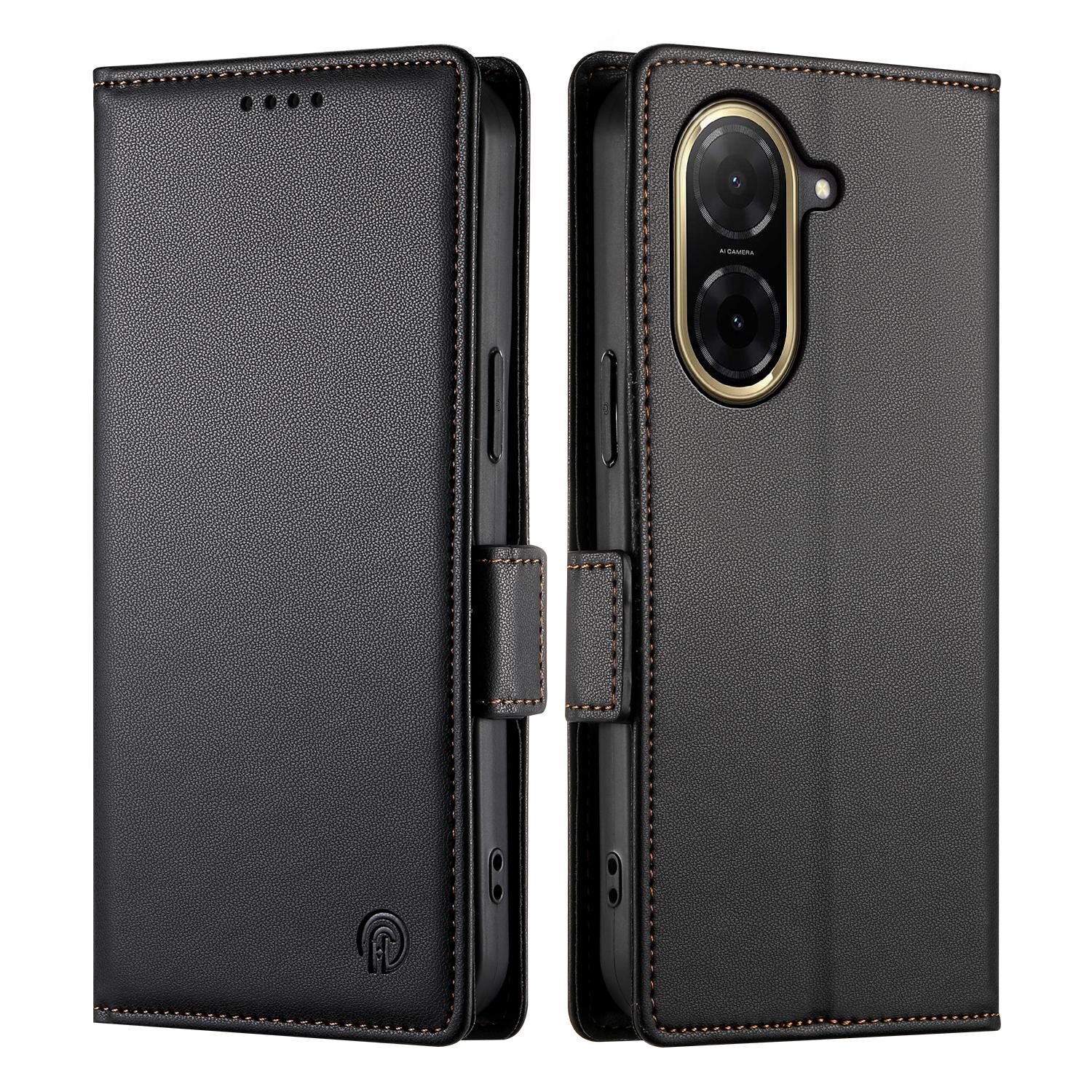 

Для Xiaomi Redmi A5 4G (171.7мм)/Чохол-підставка для Poco C71 4G, гаманець з PU шкіри, чохол для телефону Black