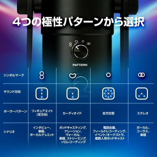 M-Audio USB Condenser Microphone with 4 Directional Patterns, Built-in Headphone Amplifier, Mute Function, Volume Control, Built-in Audio Interface, a