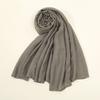 70*180cm Women Plain Solid Color Rayon Cotton Modal Hijab Scarf Lady High Quality Wraps Shawls Muslim Headband Islamic Scarves