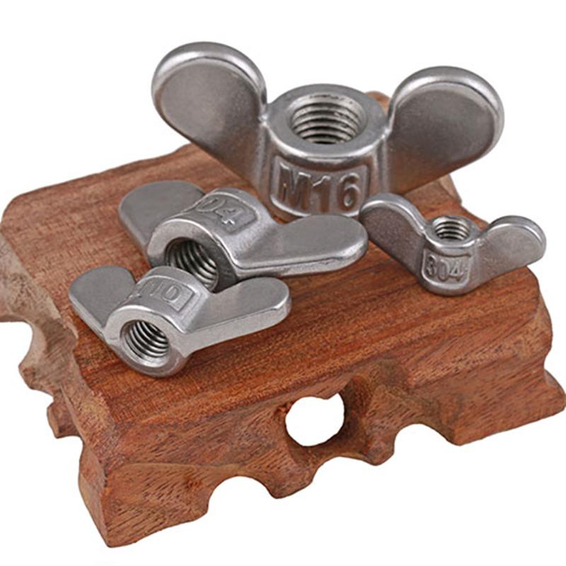 M4 M5 M6 M8 M10 M12 M14 M16 M18-M24 304 Stainless Steel Special-shaped Hand Screw Nut Claw Nut Big Ear Butterfly Nuts Wing Nuts