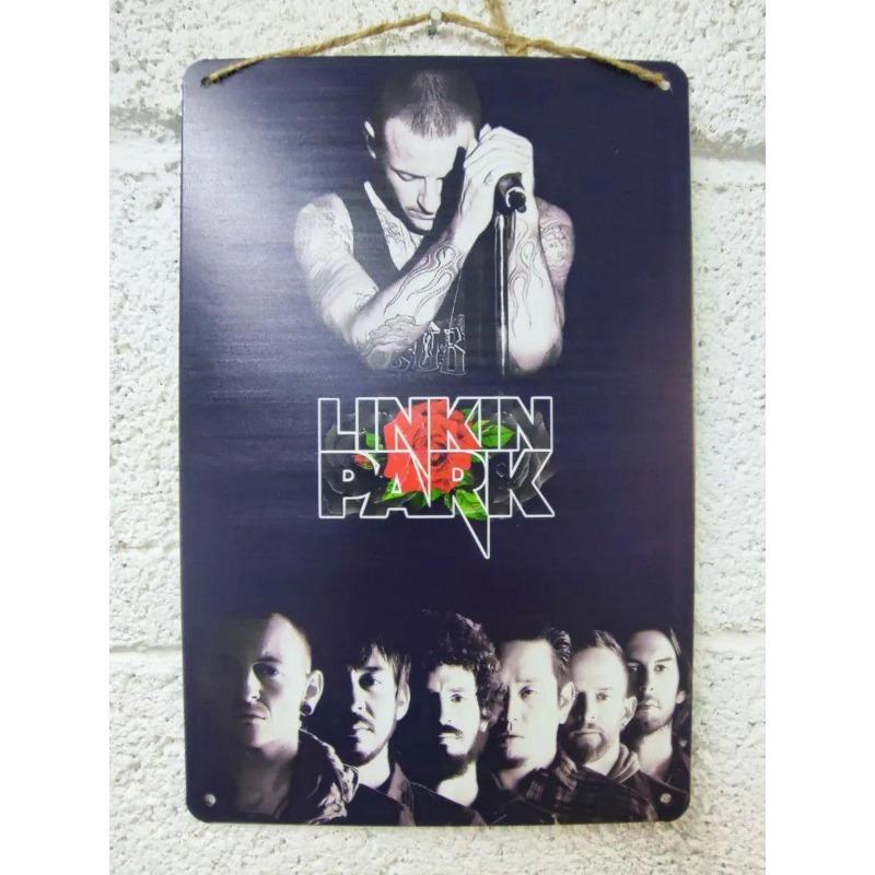 Металлическая табличка Linkin Park, Винтажный постер группы, Настенное искусство 30