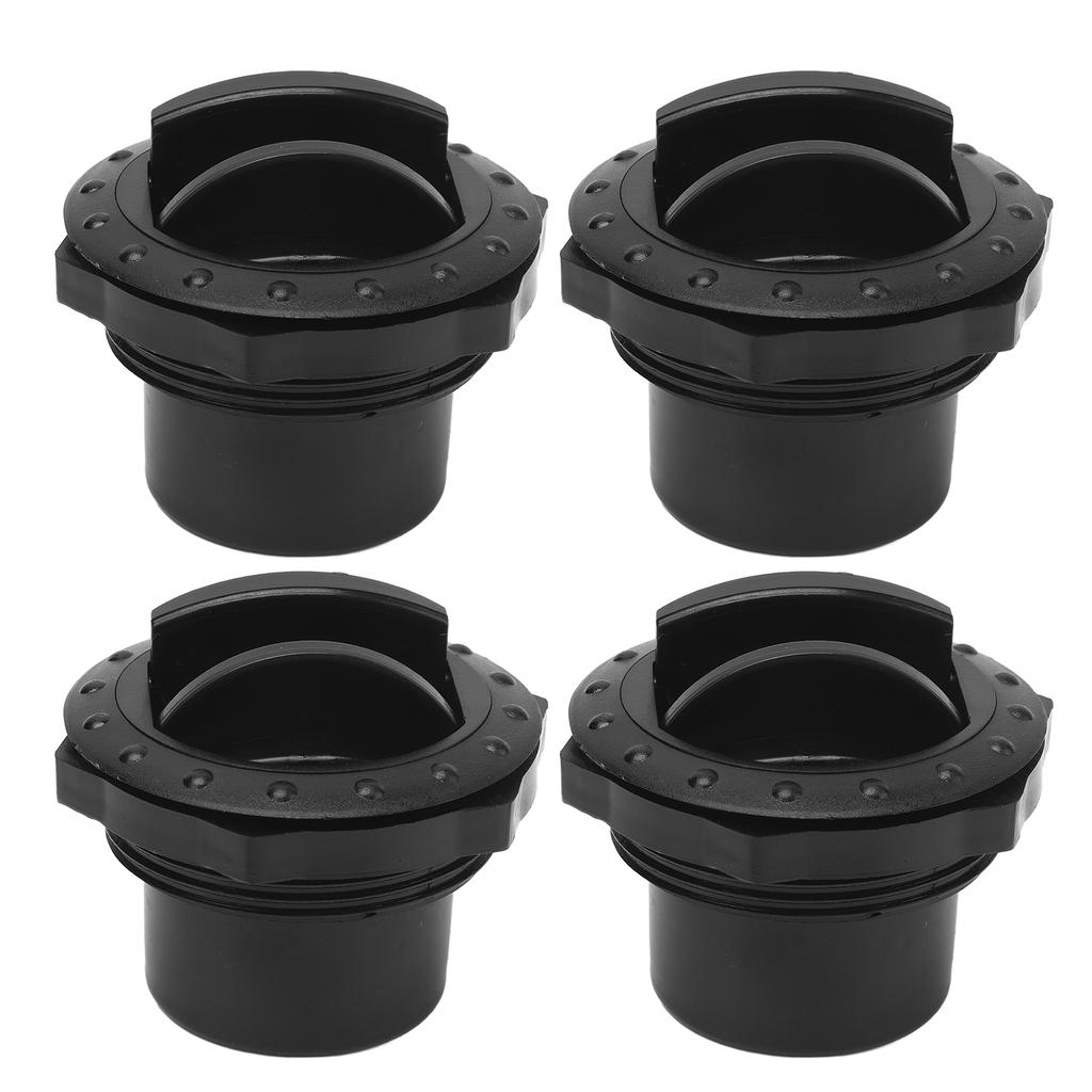 4PCS Dashboard Air Conditioning Outlet Deflector 60mm Hole Universal Knob Style Black for RVs Buses
