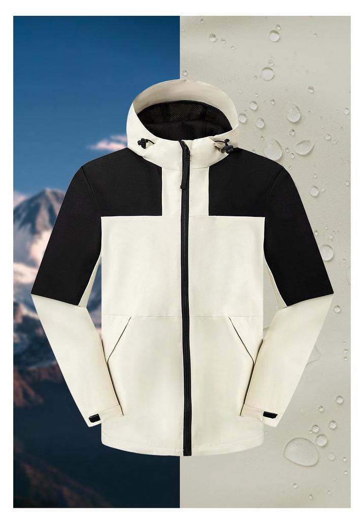 Customized Waterproof Windproof Unisex Mountaineering Jacket - Outdoor Workwear Windbreaker Outerwear