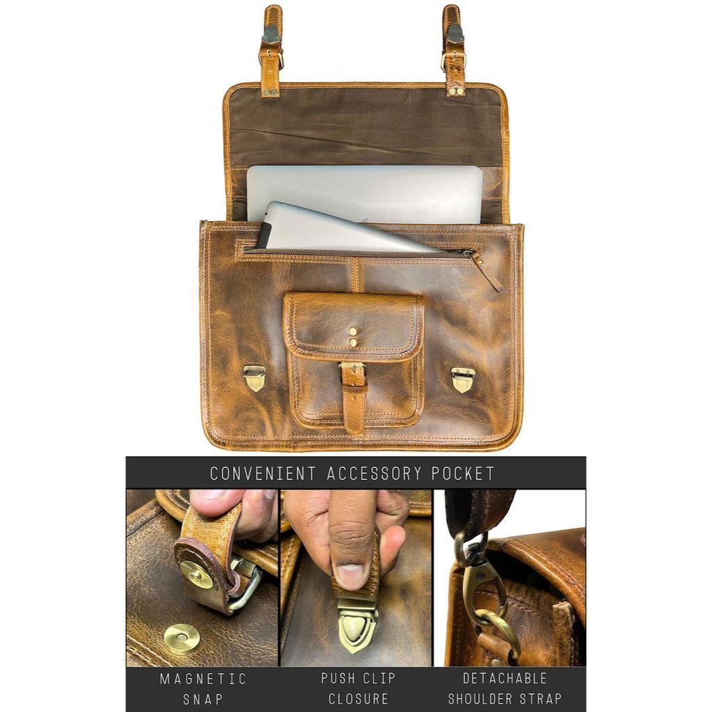 Personalized Genuine Leather Messenger Bag Laptop Bag Shoulder Bag for Women Gift for Men Office Bag Work Briefcase Rustic Bag Large Satchel