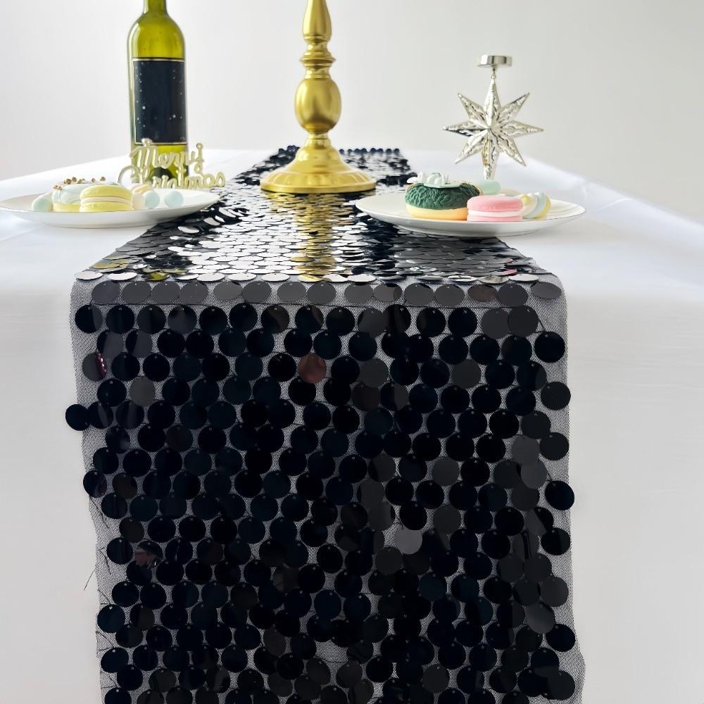 Fish Scale Sequins Table Runner Sparkling Wedding Table Decoration  Underwater Themed Parties