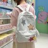 Schoolbag1011 New Star Backpack Female Korean Version Ins Style Simple Casual Student Schoolbag Large Capacity Travel Backpack