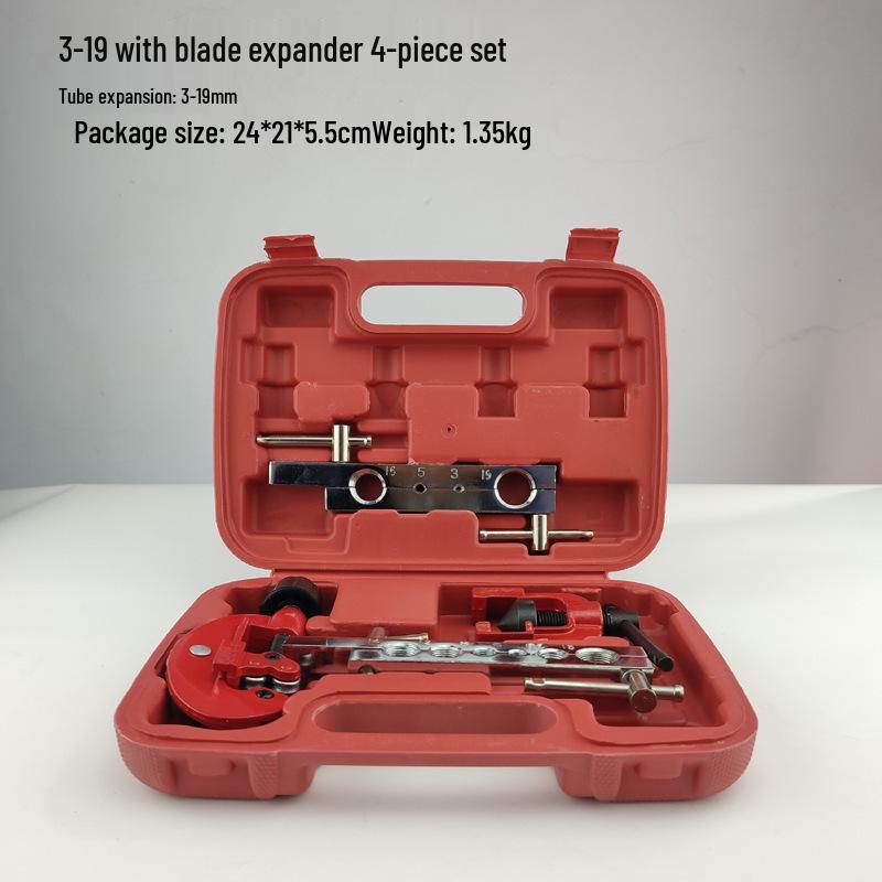 Copper Tube Flaring Tool Set (10-Piece) with Cutter & Seven-Hole Flanging Tool CT-2029