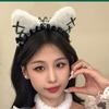 Anime Cats Ear Headband for Christmas Party Masquerades Maid Hairhoop Formal Event Hairdband Roleplay Costume Accessories