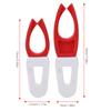 2 pcs Removable Plastic Fishing Tackle Fishing Rod Pole Rack Fish Clip Bracket Accessories