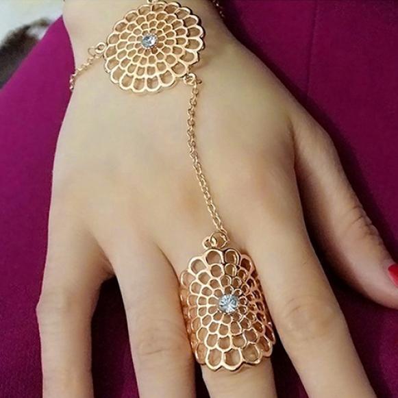 Hand Harness Slave Chain Ring 