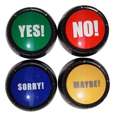 Sound Prop Yes No Button Funny Interactive Answer Buzzers Unique Maybe Sorry Button  Classroom