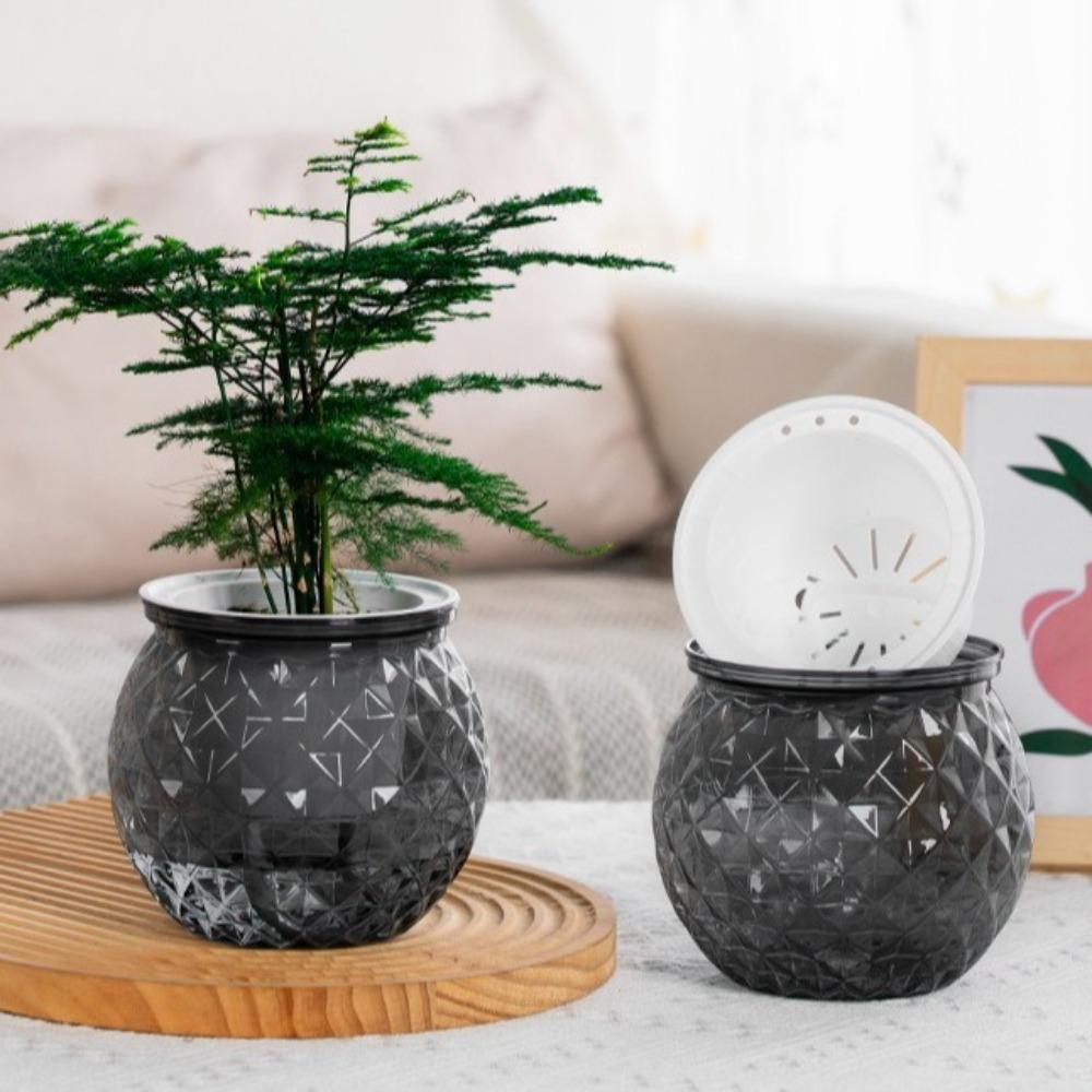 Plastic Hydroponic Plants Pot Removable Office Bonsai Decor New Flowerpot